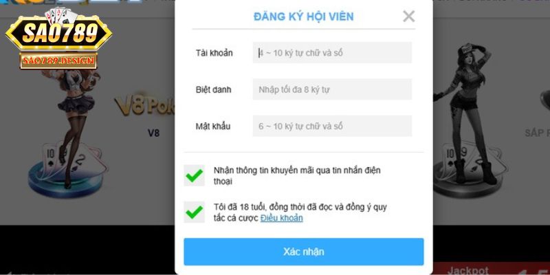 Lưu ý để tạo tài khoản Sao789 thành công