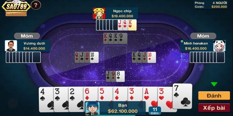 Tiền thưởng game bài Phỏm tại Sao789 cực khủng