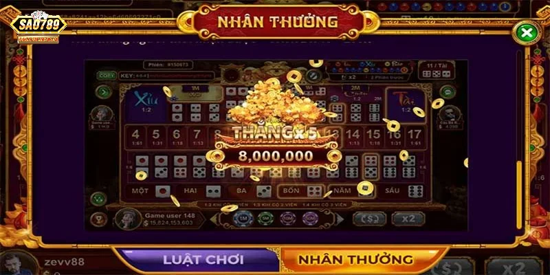 Những loại cửa cược phổ biến trong sicbo tài phú